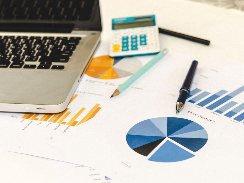 Flow charts showing different KPIs for a business, representing the idea of adaptability