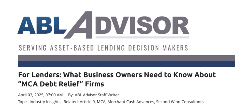 What Business Owners Need to Know About “MCA Debt Relief” Firms